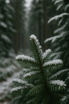 Snow-Kissed Fir Candle