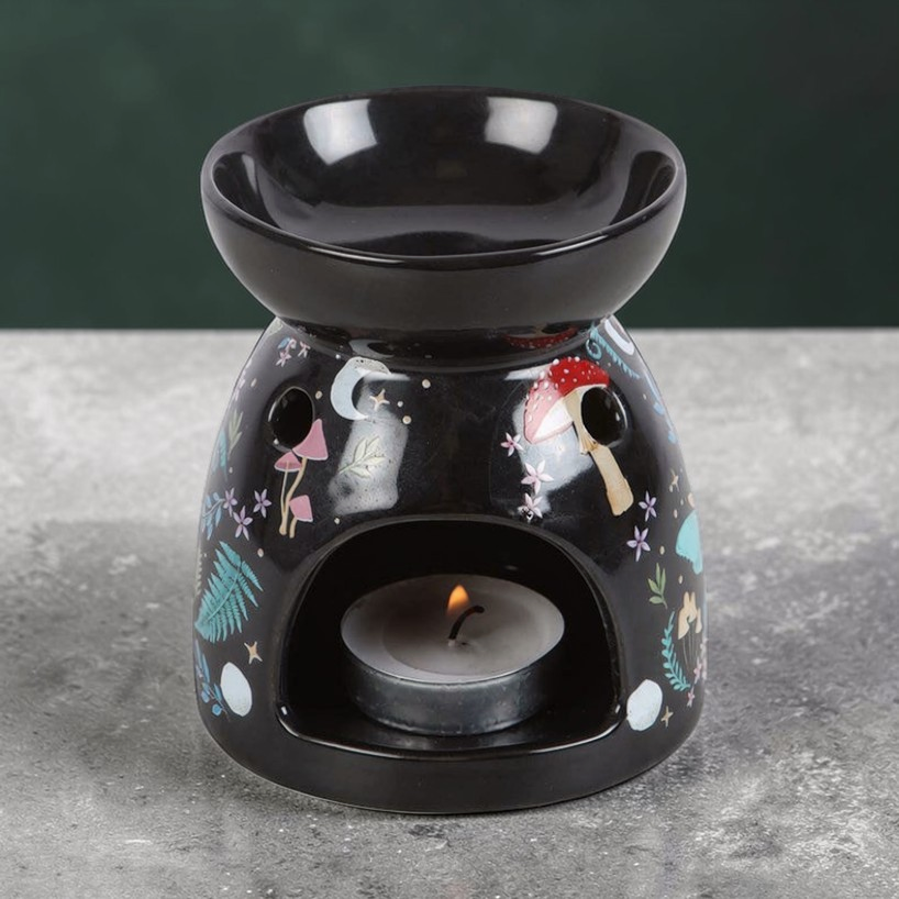 Dark Forest Print Wax & Oil Tealight Warmer