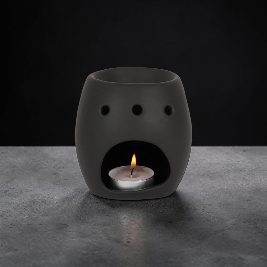 Black Skull Wax & Oil Tealight Warmer