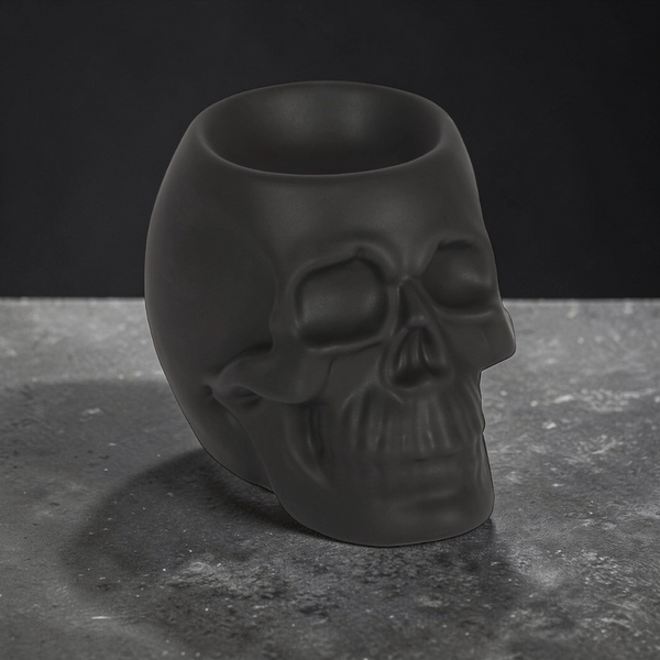 Black Skull Wax & Oil Tealight Warmer